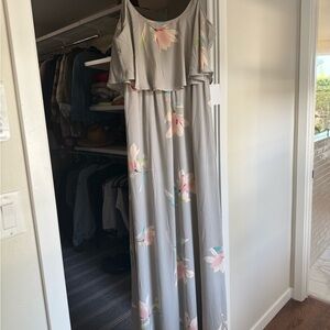 Show Me Your Mumu Floral Ruffle Maxi Dress
